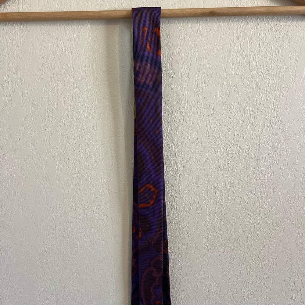 Etro Silk Neck Tie Multicolor Paisley Print - Picture 6 of 12